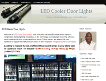 Tablet Screenshot of ledcoolerdoorlights.com